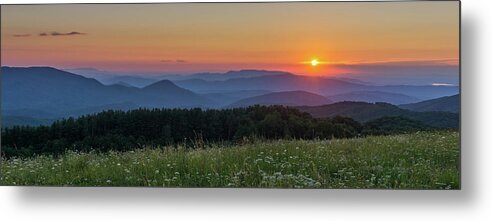Landscape Metal Print featuring the photograph Max Patch Sunset by Allen Tweed