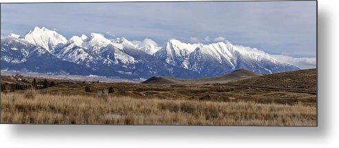 Mission Mountains Metal Print featuring the photograph Mission Mountains by Wes and Dotty Weber