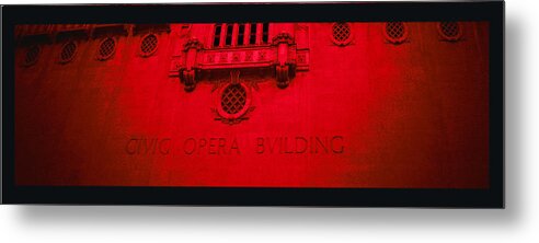 Building Metal Print featuring the photograph Opera In Red And Black by Tony Grider