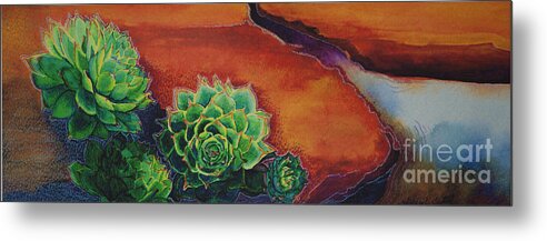 Desert Metal Print featuring the painting Shades of Desert by Tracy L Teeter 