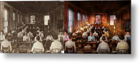 Cigar Metal Print featuring the photograph Smoking - Cigar - Hand rolled cigars 1909 - Side by Side by Mike Savad