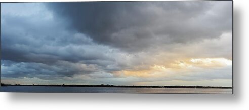 Panoramic Metal Print featuring the photograph Stormy Sky by Nikitje
