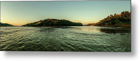 Iguazu Metal Print featuring the photograph Sunset River Confluence by Mark Hunter