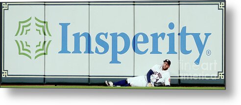 People Metal Print featuring the photograph Khris Davis and George Springer by Bob Levey