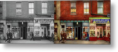 Baltimore Metal Print featuring the photograph City - Baltimore, MD - Doctor for men 1939 - Side by Side by Mike Savad