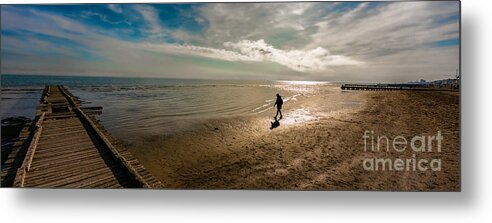 Sea Metal Print featuring the photograph Unusual winter seascape by The P