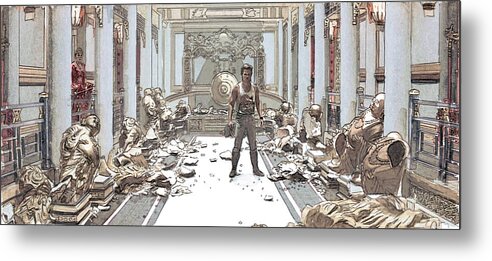 Big Trouble In Little China Metal Print featuring the digital art ...effect by Kurt Ramschissel