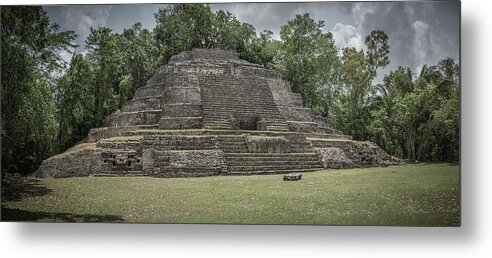 _lamanai Metal Print featuring the photograph The Jaguar Temple #3 by Tommy Farnsworth