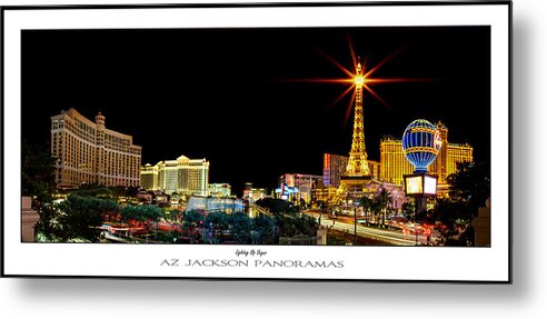 Las Vegas Metal Print featuring the photograph Lighting Up Vegas Poster Print by Az Jackson