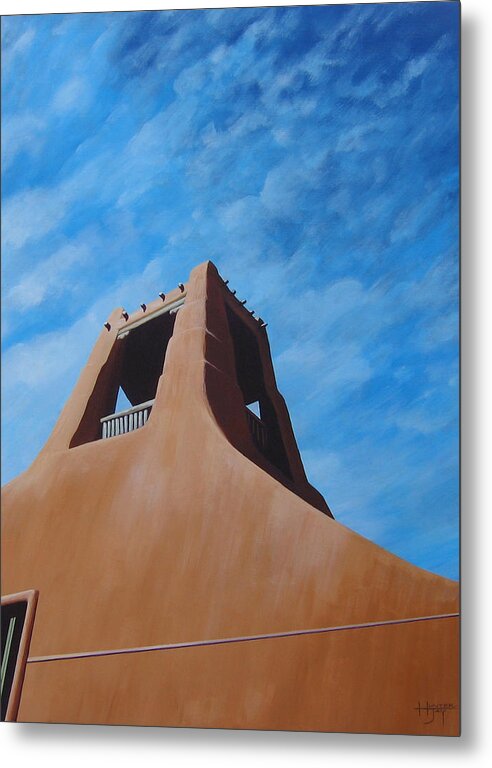 Taos Metal Print featuring the painting Taos Memory by Hunter Jay