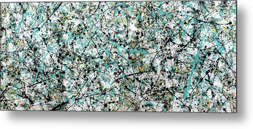 Abstract Metal Print featuring the painting Jupiter Jam by Diane Thornton