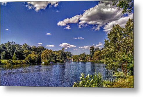 Verona Metal Print featuring the photograph Pond at Verona Park by Christopher Lotito
