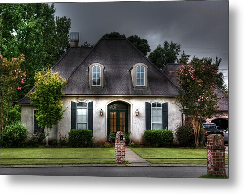 House Metal Print featuring the photograph House in HDR by Cecil Fuselier