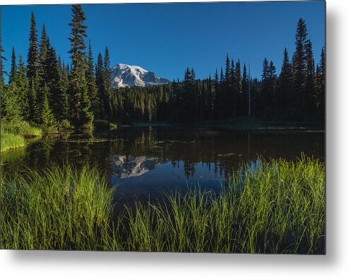 Landscape Metal Print featuring the photograph Nature Mirror by Gene Garnace