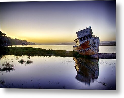 Bay Metal Print featuring the photograph Shipwrecked by Don Hoekwater Photography