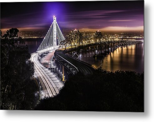 Bay Bridge Metal Print featuring the photograph The New Span by Don Hoekwater Photography