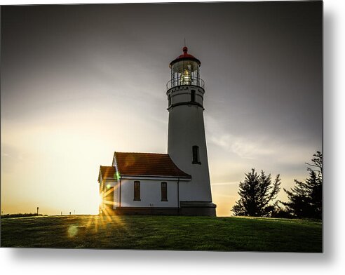 Bandon Metal Print featuring the photograph Cape Blanco Lighthouse by Don Hoekwater Photography