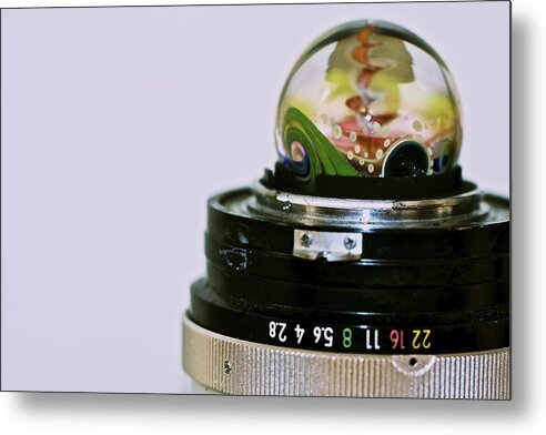 Camera Lense Metal Print featuring the photograph Catch 22 by Amber Abbott