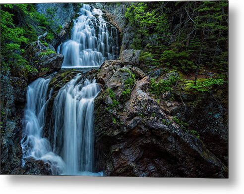 Cascade Metal Print featuring the photograph Crystal Cascade Pinkham Notch New Hampshire by Jeff Sinon