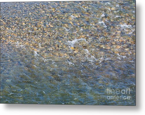 2015 Metal Print featuring the photograph Flowing Water At The Hotel Rio Vista in Winthrop by Om by Omaste Witkowski