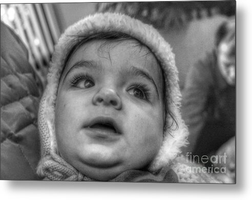 Baby Metal Print featuring the photograph Youth in a Fleece Lined Cap by Christopher Lotito