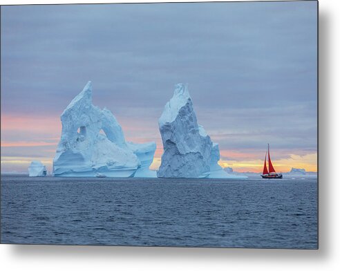 Ice Metal Print featuring the photograph Eyes of the Iceberg by Erika Valkovicova