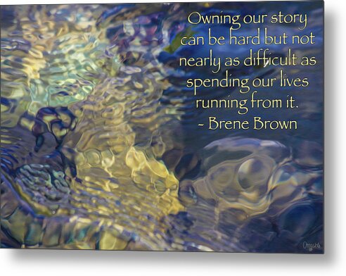 Life Stories Metal Print featuring the digital art Life Stories - Motivational Water Art by Omaste Witkowski by Omaste Witkowski