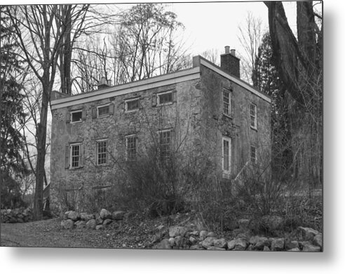 Waterloo Village Metal Print featuring the photograph Old Stone House - Waterloo Village by Christopher Lotito