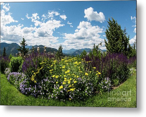 2015 Metal Print featuring the photograph Sun Mountain Lodge Gardens and Mountain Views Photography by Omaste Witkowski by Omaste Witkowski