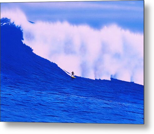 Surfing Metal Print featuring the painting Cortes Bank 2012 by John Kaelin