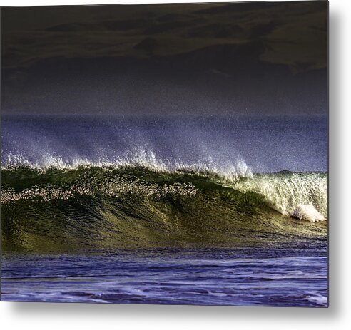 Coast Metal Print featuring the photograph Sunset Wave by Don Hoekwater Photography