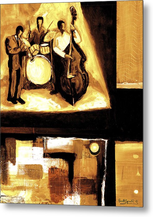 Everett Spruill Metal Print featuring the painting Modern Jazz Number Two by Everett Spruill