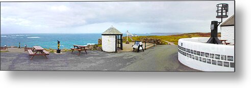 Atlantic Metal Print featuring the photograph Lands End Panoramic by Linsey Williams