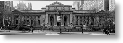 New York Public Library Metal Print featuring the digital art New York Public Library by Georgia Clare