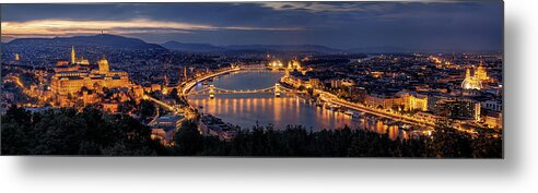 Budapest Metal Print featuring the photograph Panorama Of Budapest by Thomas D M?rkeberg