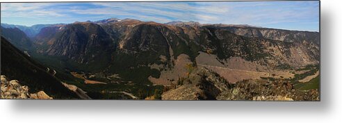 Bear Tooth Highway Metal Print featuring the photograph Bear Tooth Highway Panorama by Brad Scott