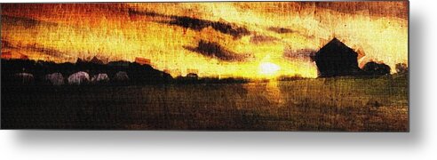 Farm Metal Print featuring the digital art Farmville by Andrea Barbieri