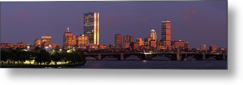 Boston Metal Print featuring the photograph Friday Night Lights by Juergen Roth