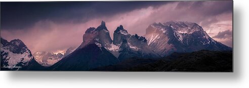 Storm Metal Print featuring the photograph Storm on the Peaks by Andrew Matwijec