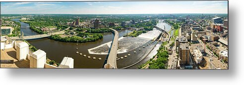 Minneapolis Metal Print featuring the photograph Summer in the Mill City by Mike Evangelist