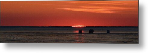 Abstract Metal Print featuring the digital art The Crown Of The Sun Appears 3 by Lyle Crump