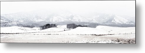 Landscape Metal Print featuring the photograph Winter Fields by Grant Sorenson