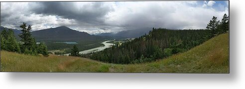 Valley Metal Print featuring the photograph Jasper panorama by Lisa Mutch