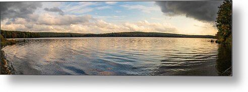 Panorama Metal Print featuring the photograph Landscape Photography - Shohola Lake by Amelia Pearn