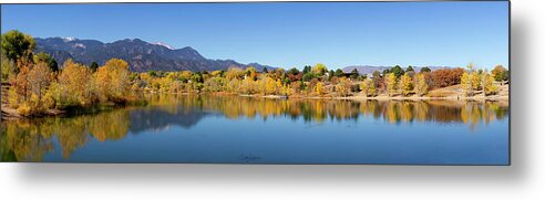 Colorado Metal Print featuring the photograph Quail Lake Park Panorama by Debby Richards