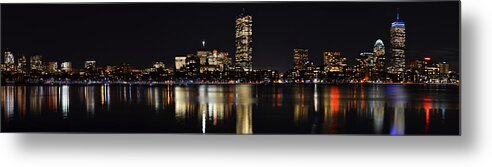 Boston Metal Print featuring the photograph Boston Charles River Panorama by Toby McGuire