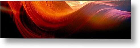 Antelope Canyon Metal Print featuring the photograph Somewhere in America series - Red Waves in Antelope Canyon by Lilia S
