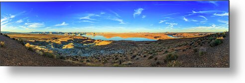Lake Powell Metal Print featuring the photograph Lake Powell Sunset by Raul Rodriguez