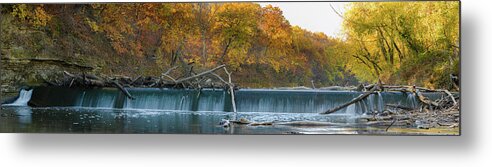 Miller's Dam Metal Print featuring the photograph Miller's Dam Pano by Jeff Phillippi