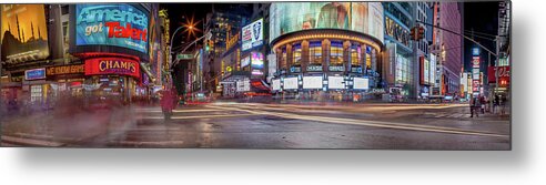 Nights On Broadway Metal Print featuring the photograph Nights On Broadway by Az Jackson